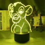 Acryl LED Nachtlampje Simba Koning Nachtlampen