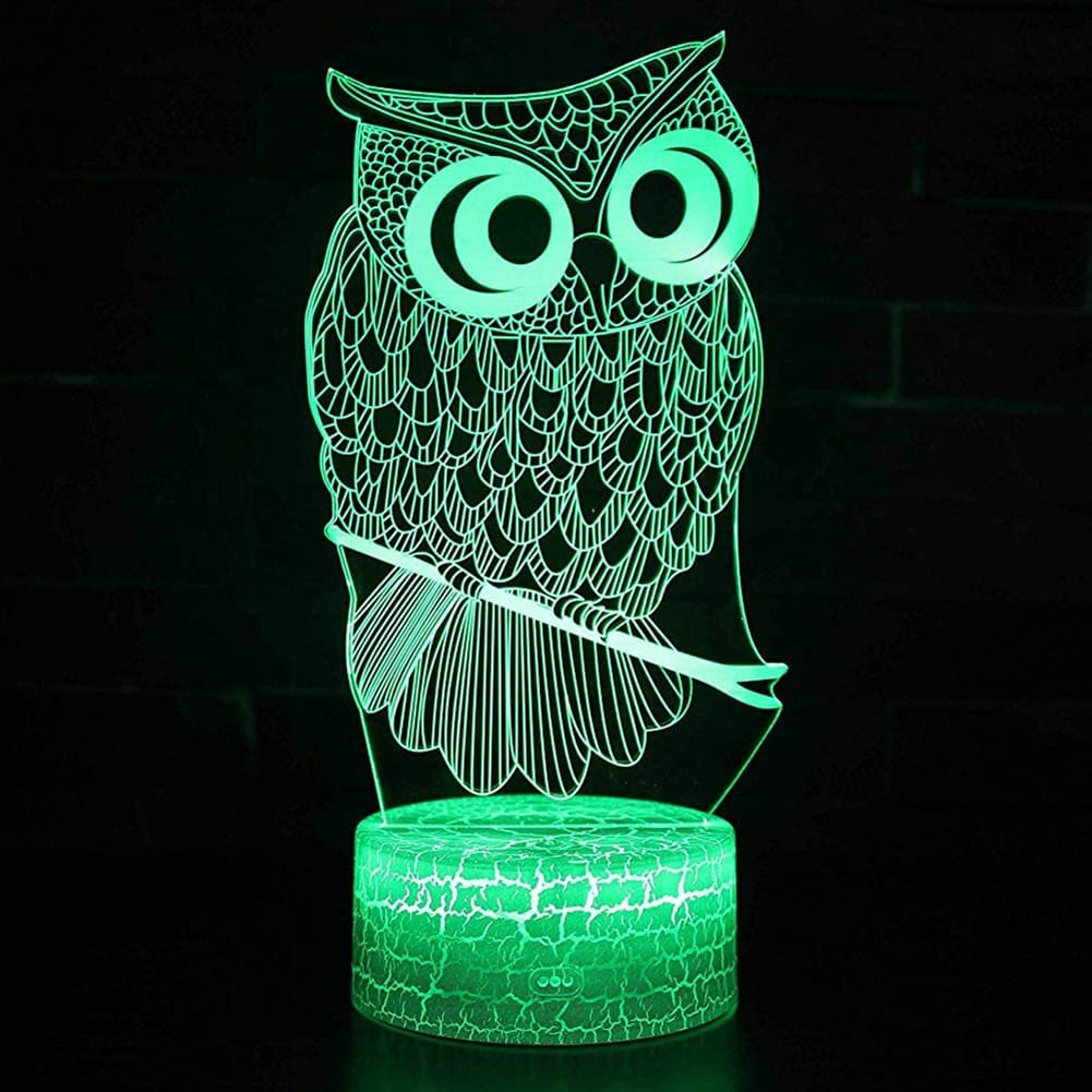 Acryl Uil Nachtlampje Afstandsbed Nachtlampen