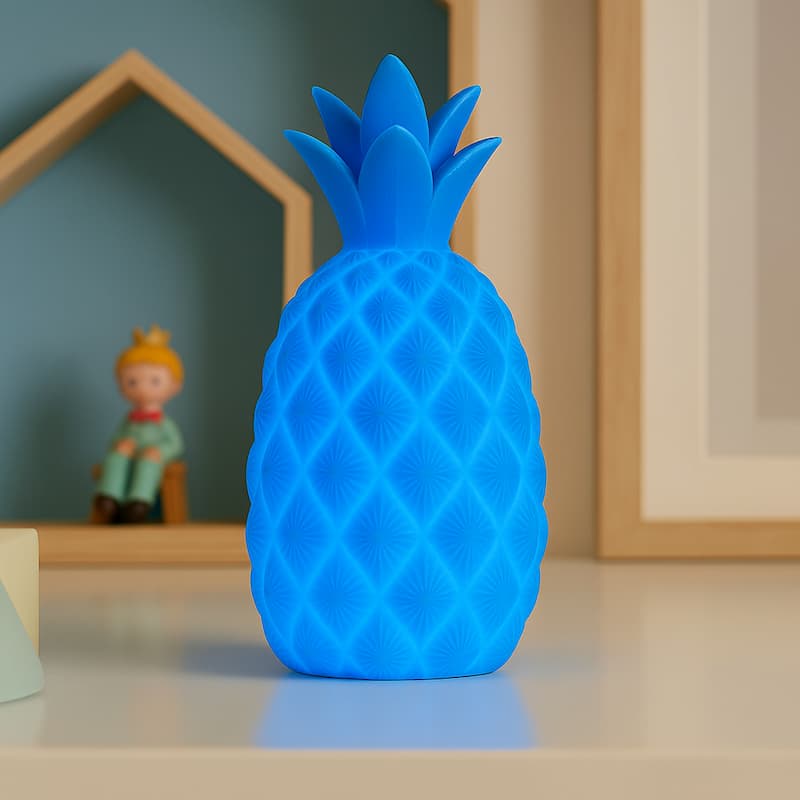 Ananas Nachtlampje TropiLuz Blauw Nachtlampen