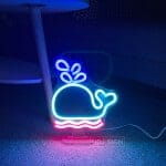 Fluorescerende LED Walvis Wandlamp Nachtlampen