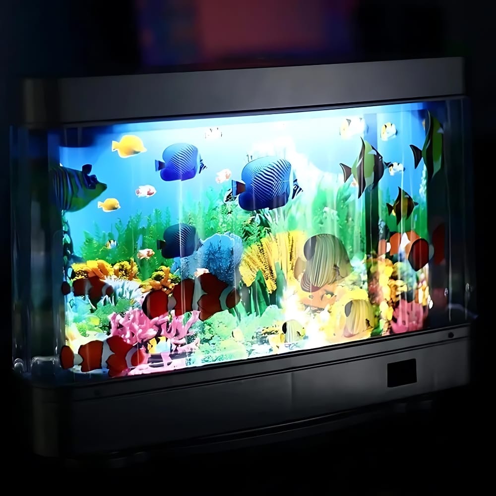 Aquarium Nachtlampje Met Tropische Vissen 31 cm Lang Nachtlampen