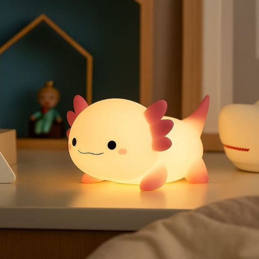 Axolotl Nachtlampje LumiAxo Zacht Nachtlampen