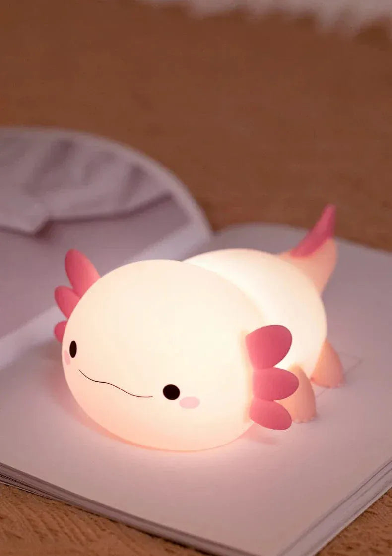 Axolotl Nachtlampje LumiAxo Zacht Nachtlampen