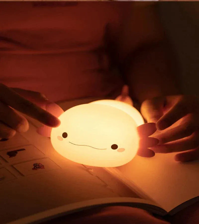 Axolotl Nachtlampje LumiAxo Zacht Nachtlampen