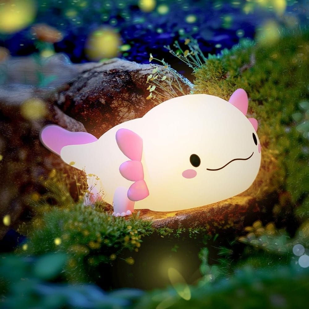 Axolotl Siliconen Nachtlampje Voor Kinderen Met Twee Standen Nachtlampen