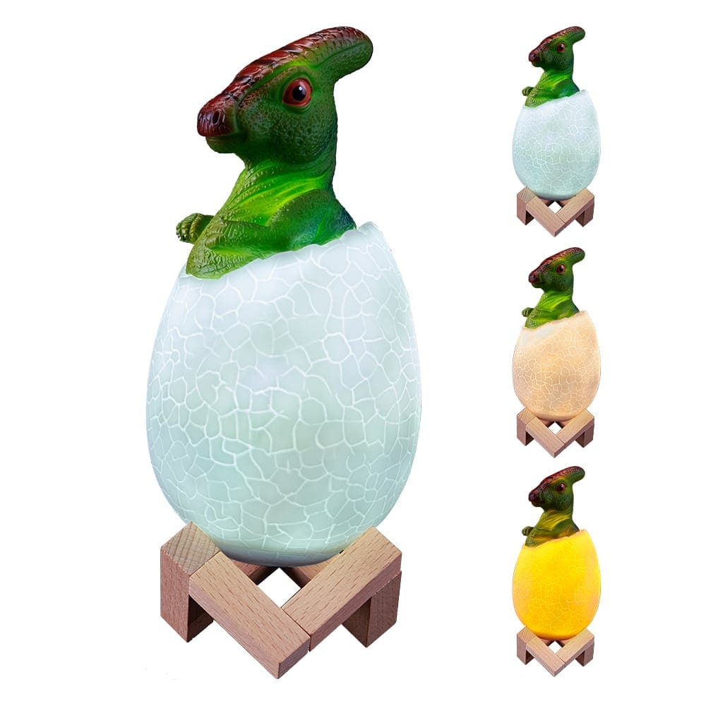 Baby Dinosaurus in Ei Nachtlampje Nachtlampen