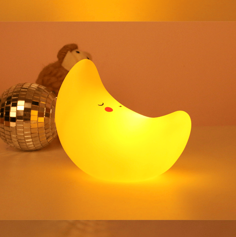 Baby LED Maan Nachtlampje Geel Nachtlampen
