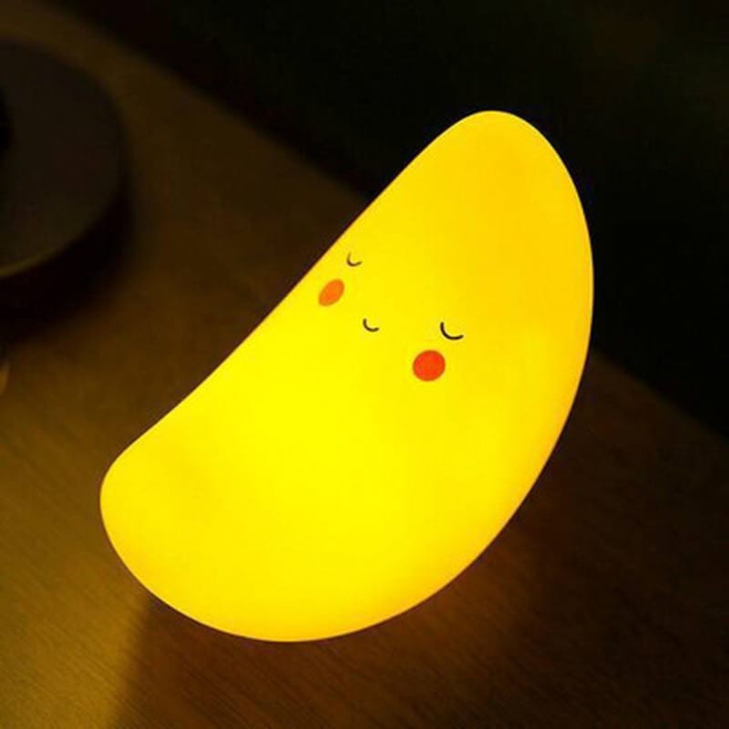 Baby LED Maan Nachtlampje Geel Nachtlampen