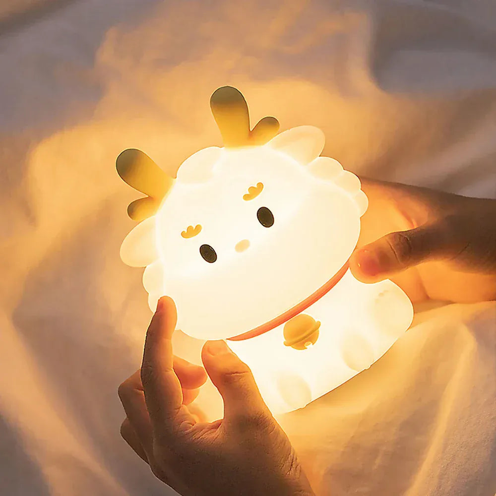 Baby Rendier Nachtlampje LumiRein Siliconen Warmlicht Meerkleurig Nachtlampen