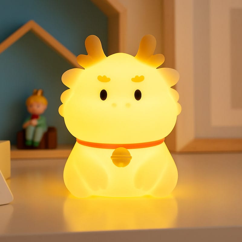 Baby Rendier Nachtlampje LumiRein Siliconen Warmlicht Meerkleurig Nachtlampen