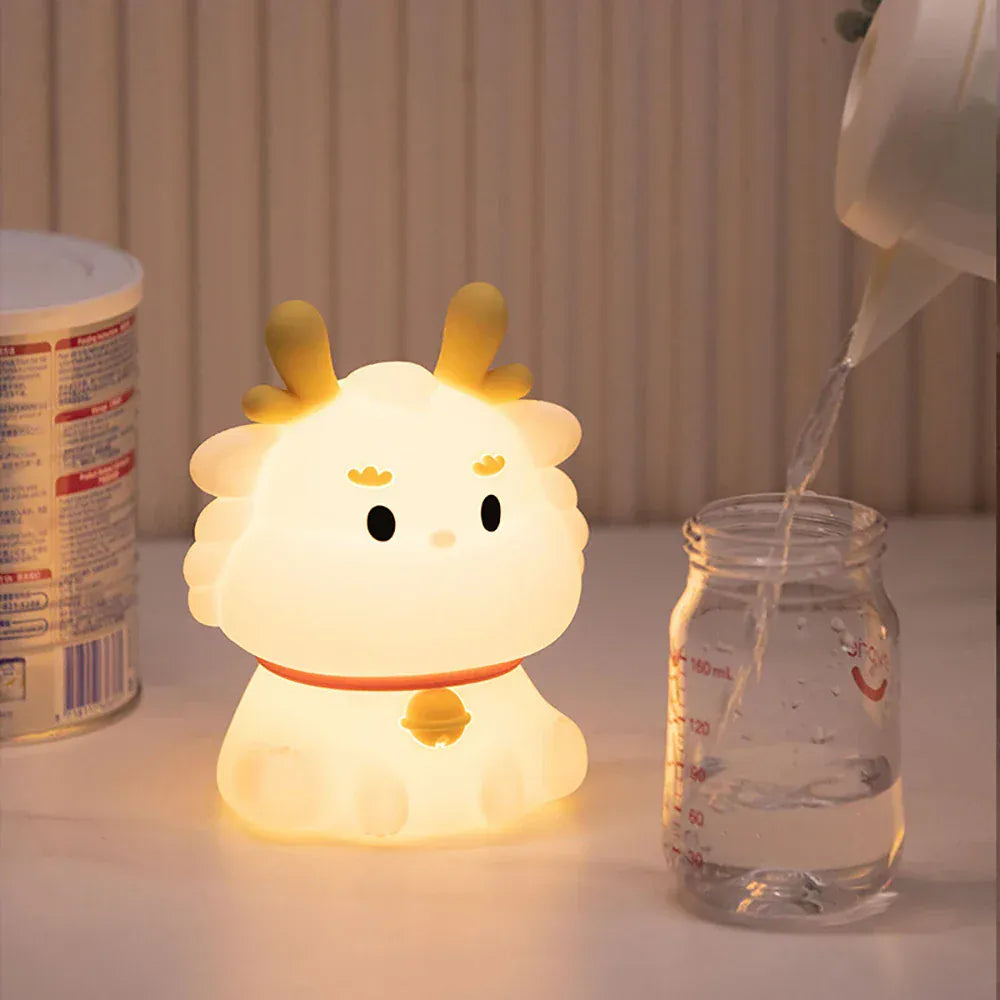 Baby Rendier Nachtlampje LumiRein Siliconen Warmlicht Meerkleurig Nachtlampen