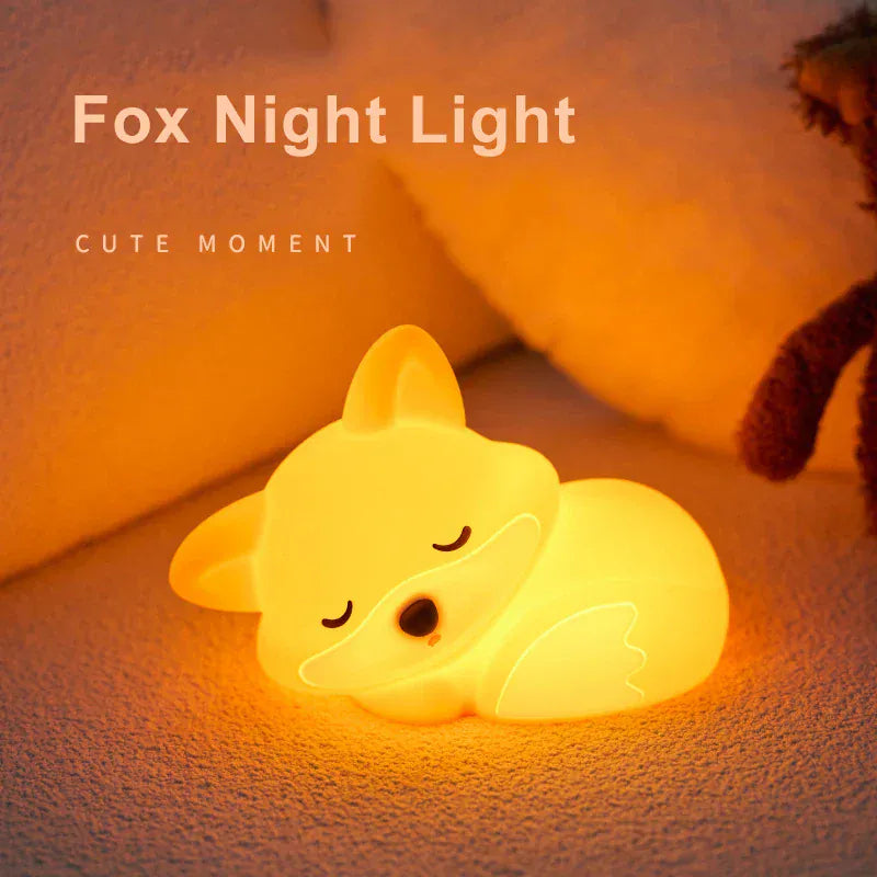 Baby Vos Nachtlampje BabyFox Siliconen Zacht LED Lampje Nachtlampen