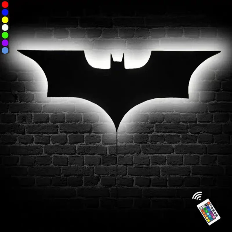 Batman Wandlamp LED GothamLight Nachtlampen