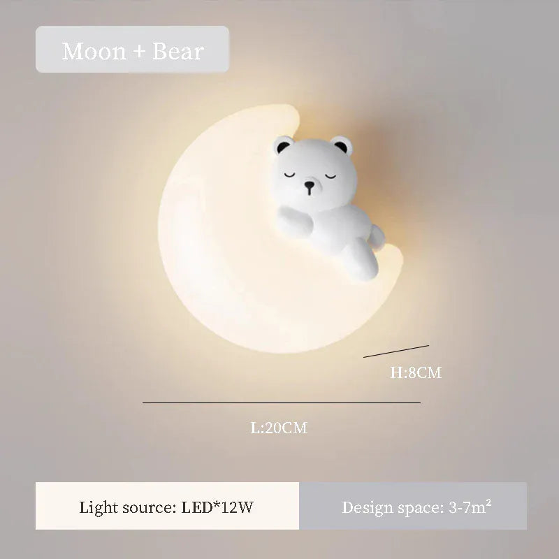 BearWall Maanvormig Nachtlampje Nachtlampen