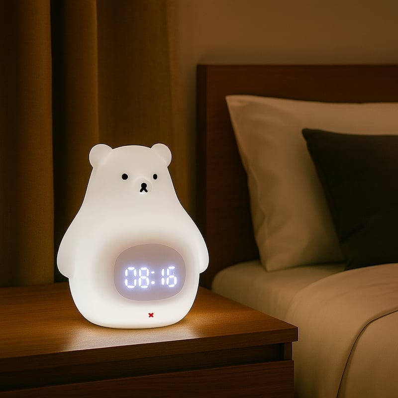 Beertje Nachtlamp Wekker CuddleRise Nachtlampen