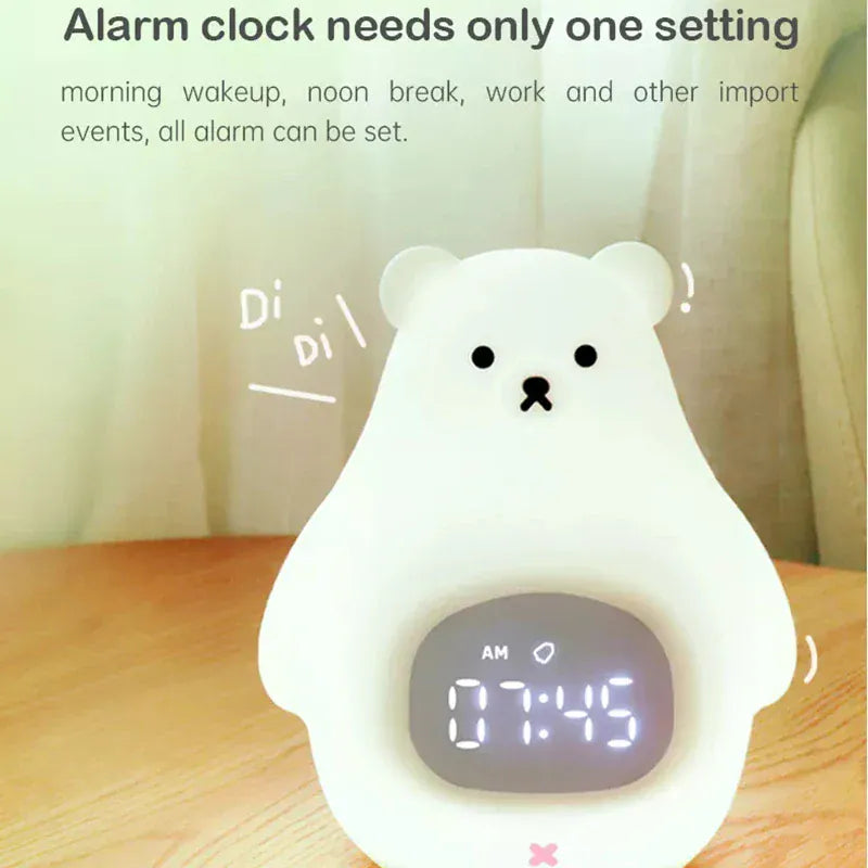 Beertje Nachtlamp Wekker CuddleRise Nachtlampen