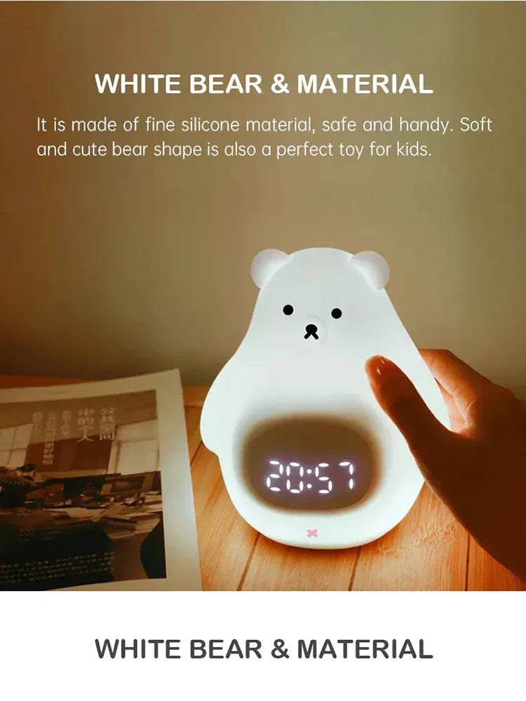 Beertje Nachtlamp Wekker CuddleRise Nachtlampen