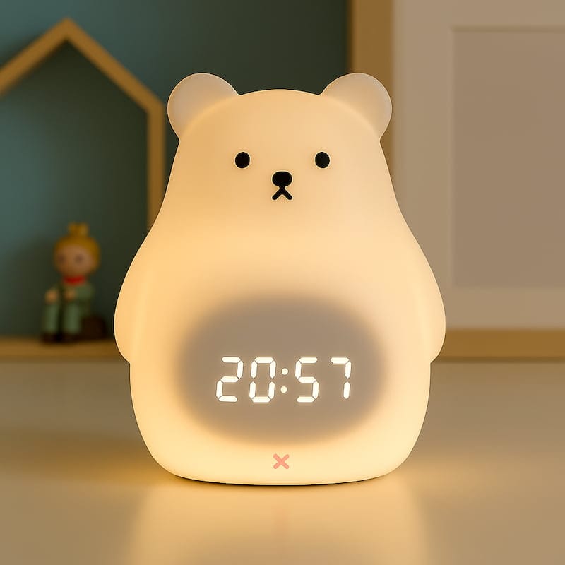 Beertje Nachtlamp Wekker CuddleRise Nachtlampen