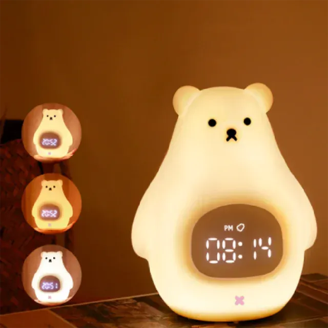 Beertje Nachtlamp Wekker CuddleRise Nachtlampen