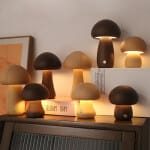 Beige Paddenstoel LED Nachtlampje Nachtlampen