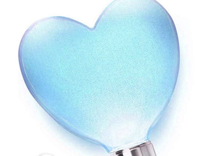 Blauw Hartvormig Nachtlampje Met Staal En Koord Nachtlampen