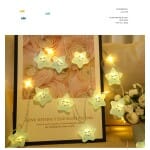 Blauw Ster LED-Lichtsnoer Nachtlampje S 150 cm 10 LEDs Nachtlampen