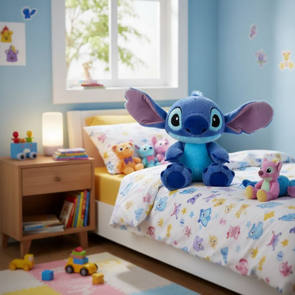 Blauw Stitch Knuffel Nachtlampje Nachtlampen