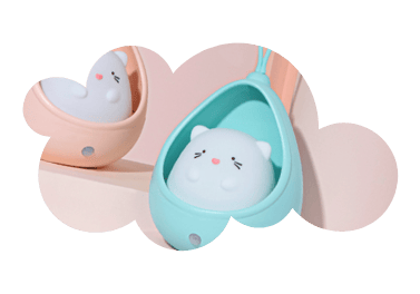 Blauwe Knuffelster LED Nachtlampje Nachtlampen