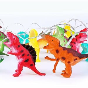 Blauwe Neon Dinosaurus Nachtlampje Nachtlampen
