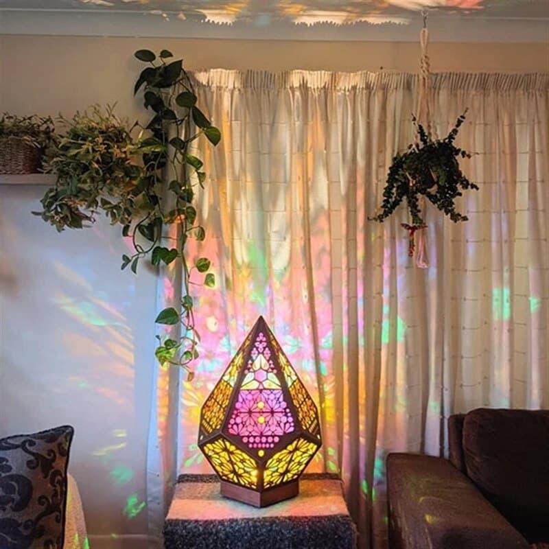 Boheemse Houten LED Nachtlamp Kleur Nachtlampen