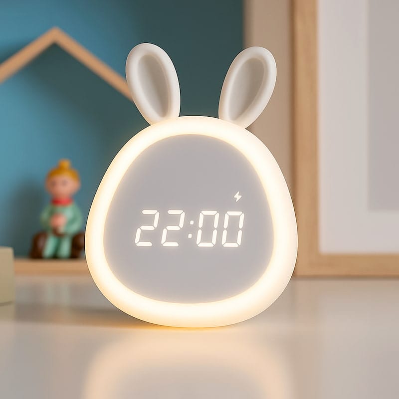 BunnyRise Konijn Wekker Nachtlampje Voor Kinderen Nachtlampen