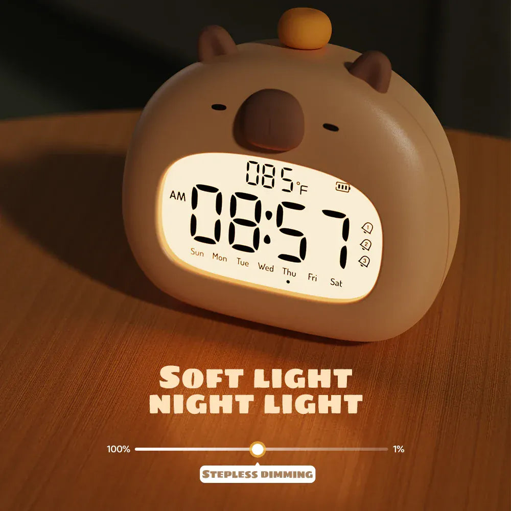 Capybara digitale wekker CapyRise Nachtlampen
