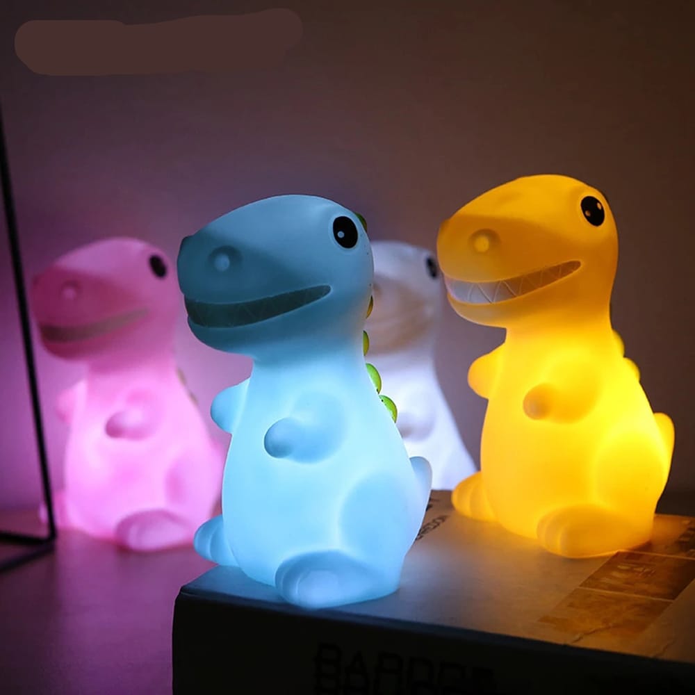 Compact Mini LED T-Rex Lamp Met Zacht Licht 9x11,5x14,2 cm Nachtlampen