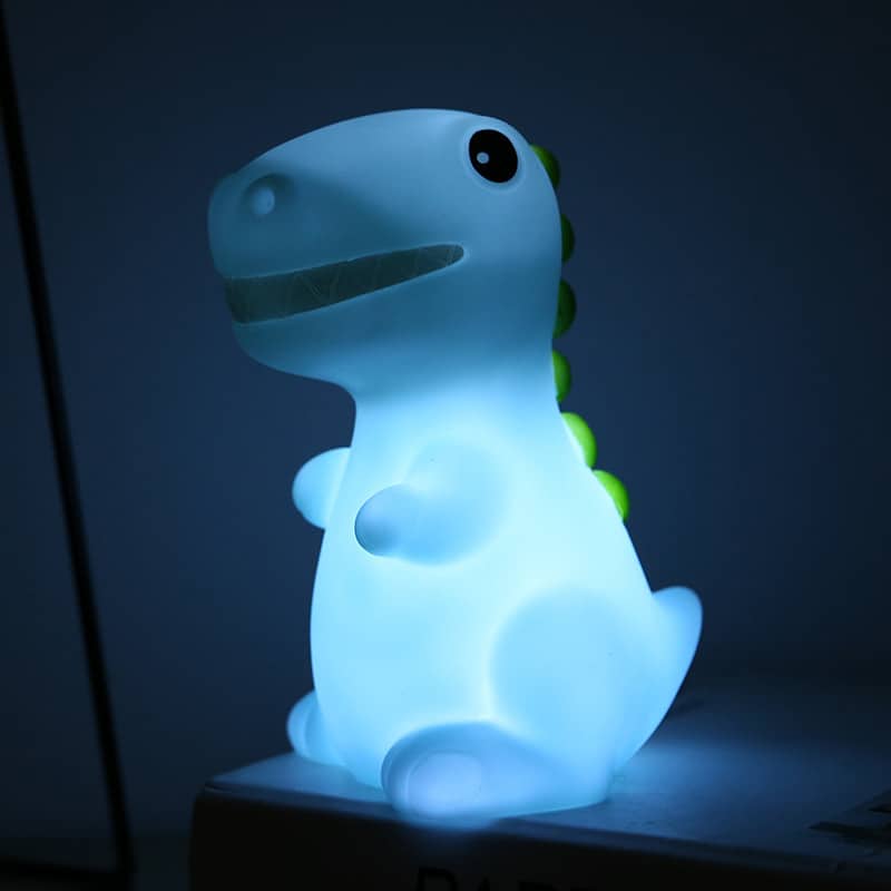Compact Mini LED T-Rex Lamp Met Zacht Licht 9x11,5x14,2 cm Nachtlampen