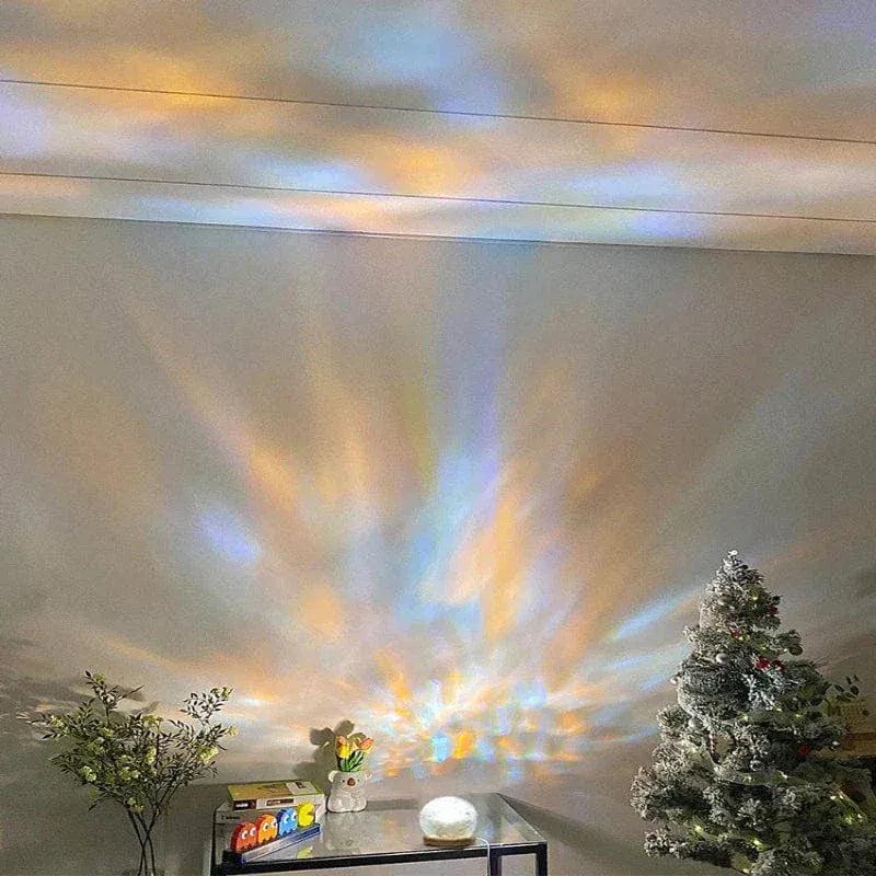 CrystalLight Plafond Nachtlampje Met Kristaldome Golfbeweging Nachtlampen