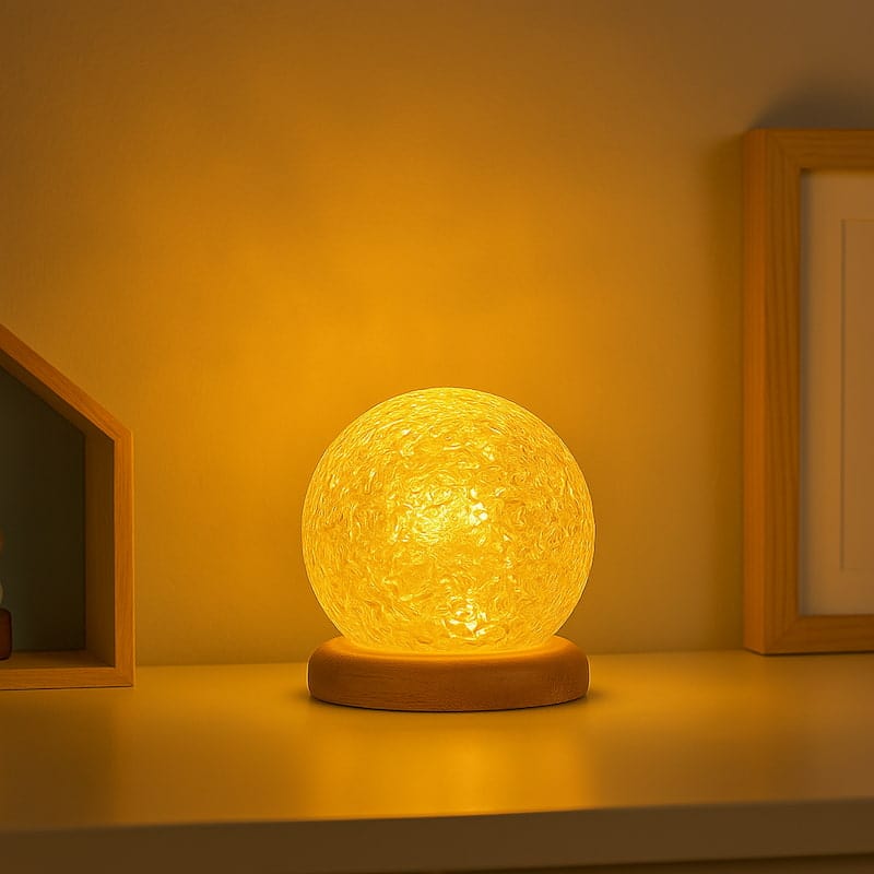 CrystalLight Plafond Nachtlampje Met Kristaldome Golfbeweging Nachtlampen