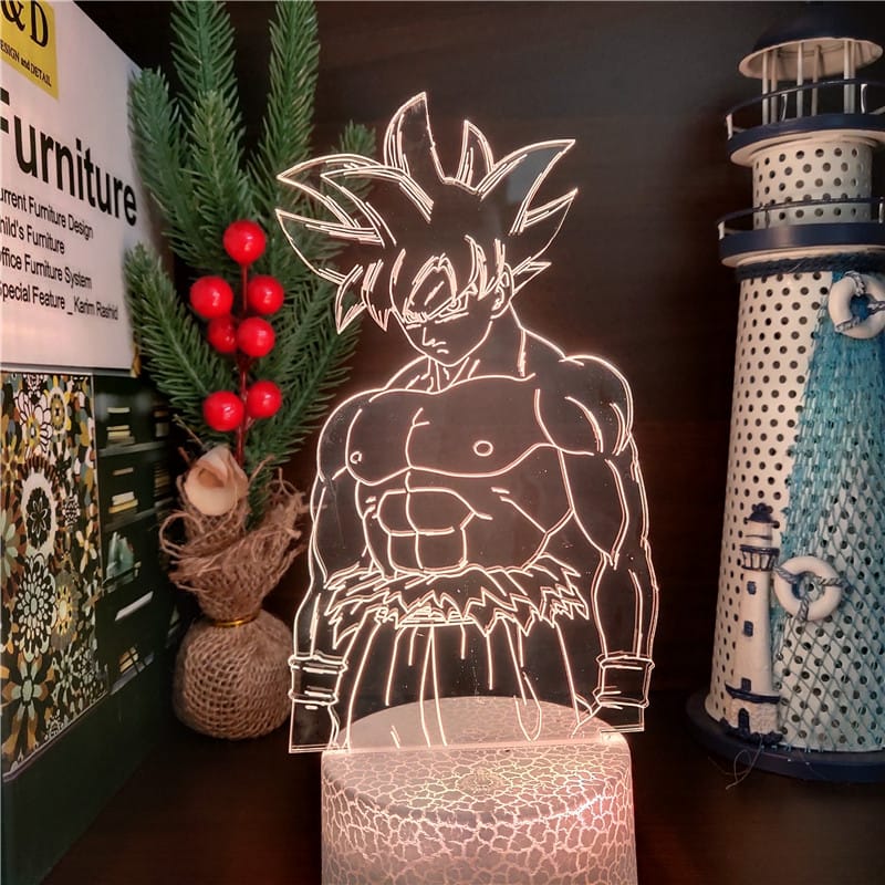 DBZ Goku Nachtlampje 3D 25 cm Nachtlampen