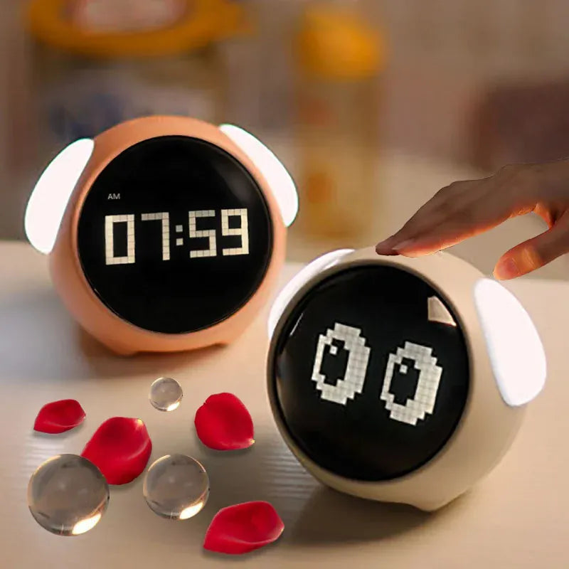DigiRise Kinderwekker Roze LED Nachtlampen