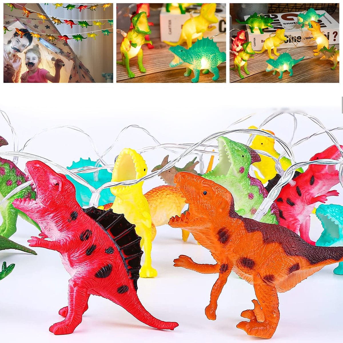 Dinosaurus LED Lichtsnoer 10 LEDs Nachtlampen