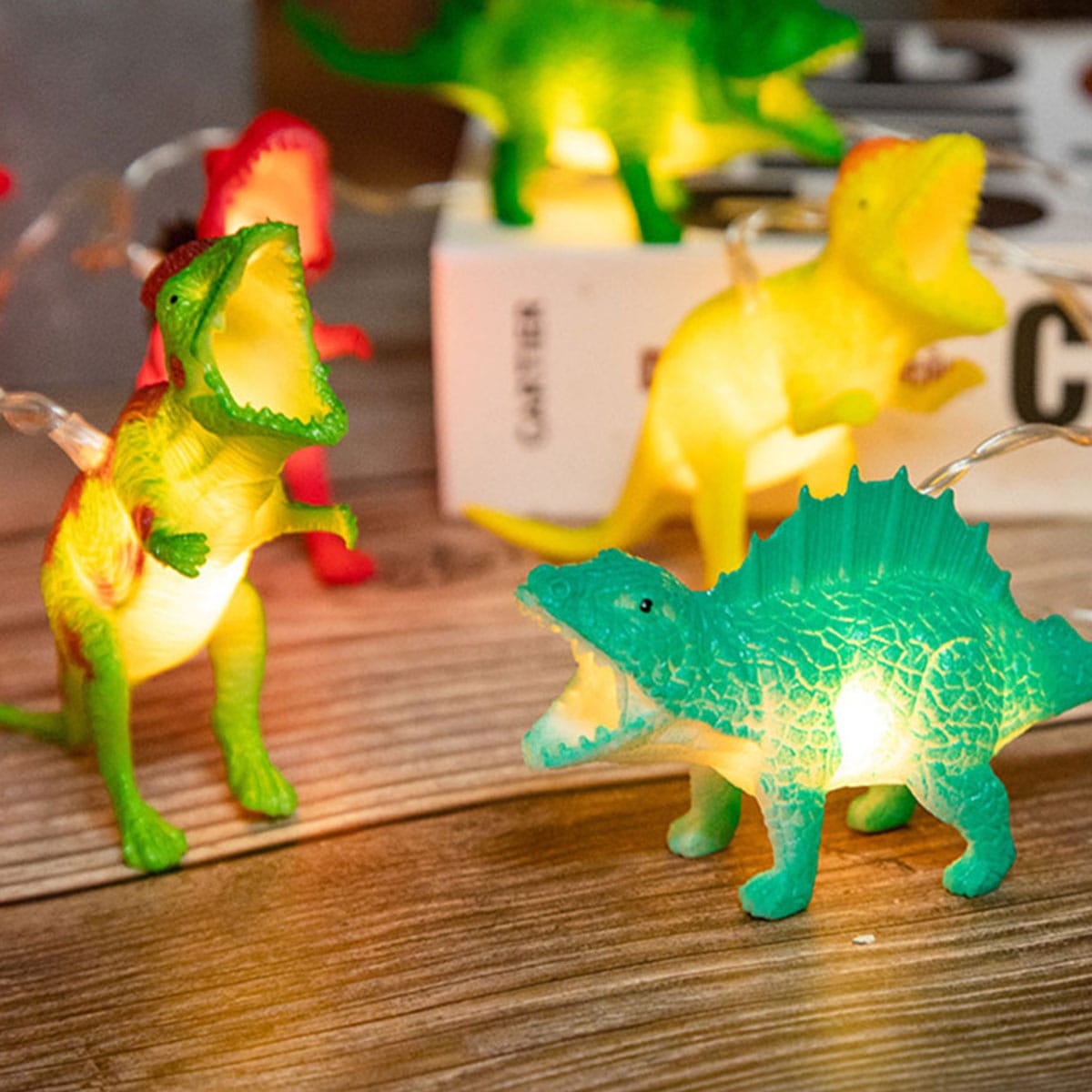 Dinosaurus LED Lichtsnoer 10 LEDs Nachtlampen