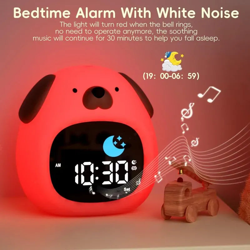 DogRise Wit Nachtlampje Wekker Nachtlampen