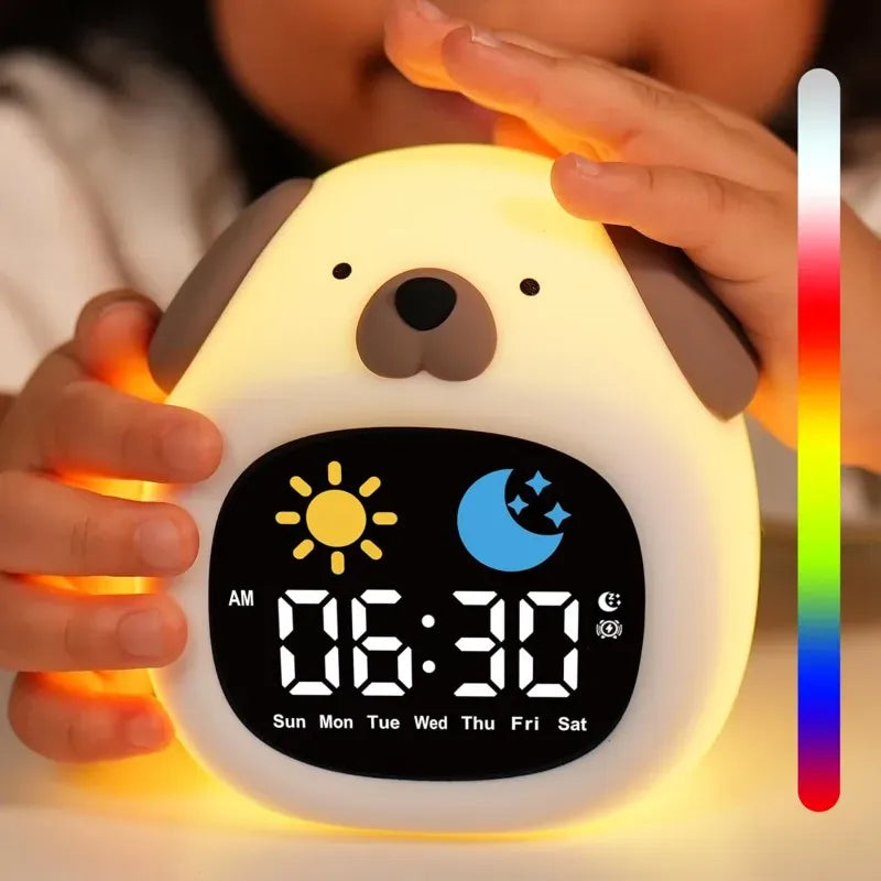 DogRise Wit Nachtlampje Wekker Nachtlampen