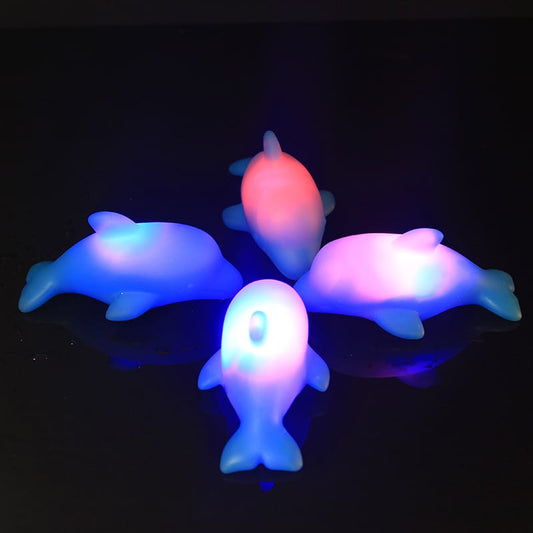 Dolfijn LED Nachtlampje 7 cm Blauw Nachtlampen