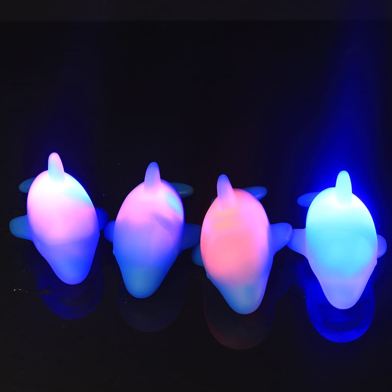 Dolfijn LED Nachtlampje 7 cm Blauw Nachtlampen