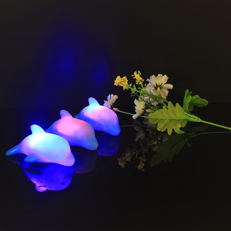 Dolfijn LED Nachtlampje 7 cm Blauw Nachtlampen