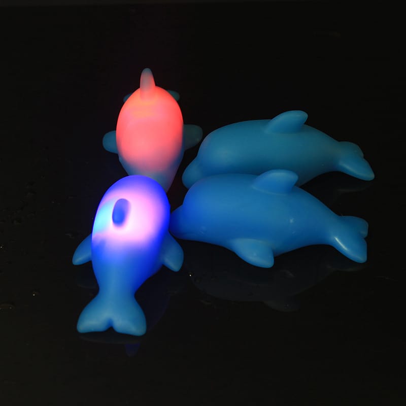 Dolfijn LED Nachtlampje 7 cm Blauw Nachtlampen