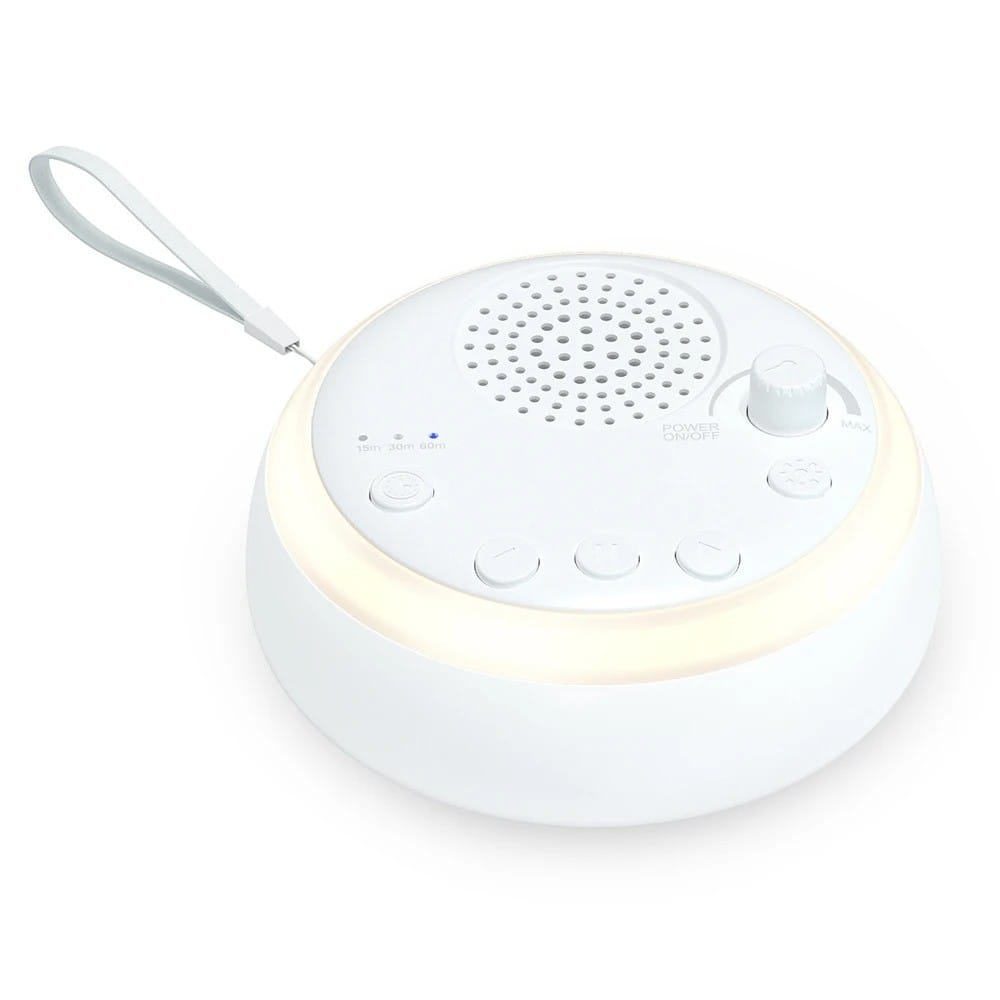 Draagbaar Witgeluid Nachtlampje 10 cm Met USB Oplader Nachtlampen