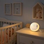 Draagbaar Witgeluid Nachtlampje 10 cm Met USB Oplader Nachtlampen