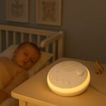 Draagbaar Witgeluid Nachtlampje 10 cm Met USB Oplader Nachtlampen