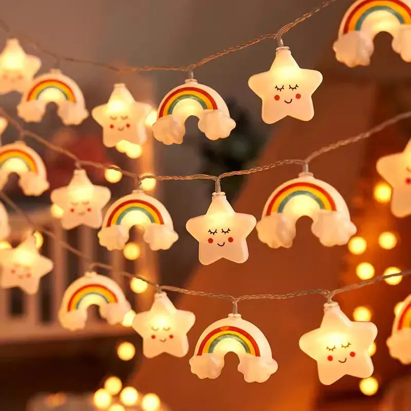Dreamstars Regenboog Wolken Slinger Nachtlampen